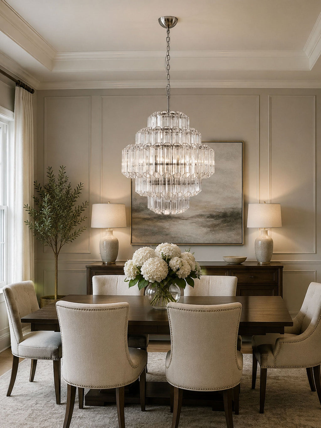 Aurum Cascade Glass Chandelier Murano lighting by Bling Lighting Studio