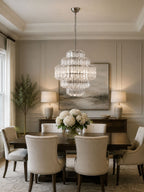 Aurum Cascade Glass Chandelier Murano lighting by Bling Lighting Studio