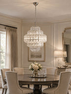 Aurum Cascade Glass Chandelier Murano lighting by Bling Lighting Studio