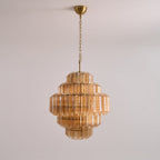 Aurum Cascade Glass Chandelier Murano lighting by Bling Lighting Studio