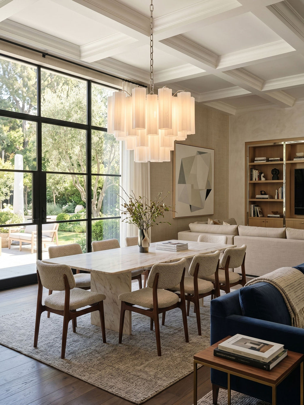 Aveline Glass Chandelier Glass lighting by Bling Lighting Studio