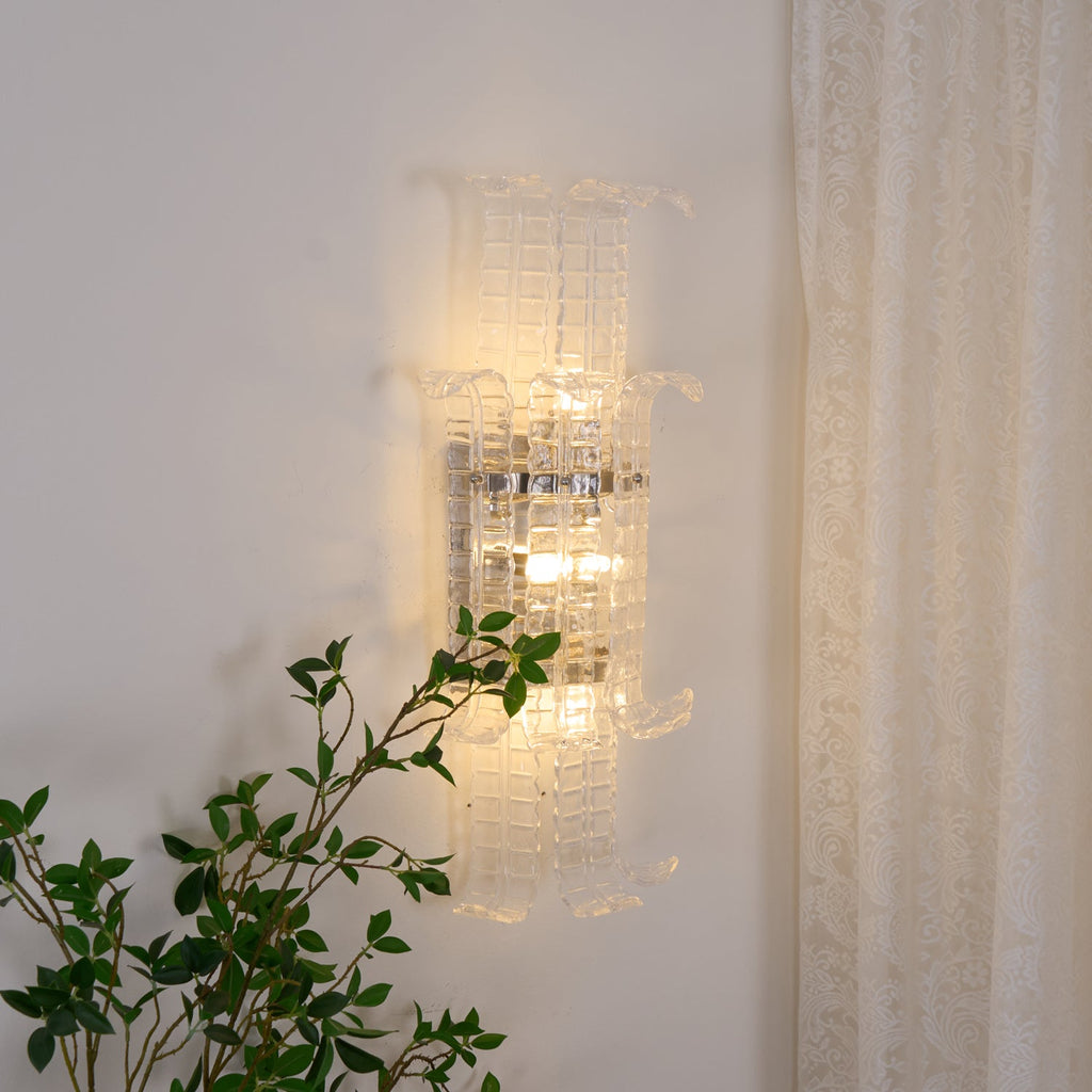Aveline Glass Wall Sconce Glass lighting by Bling Lighting Studio