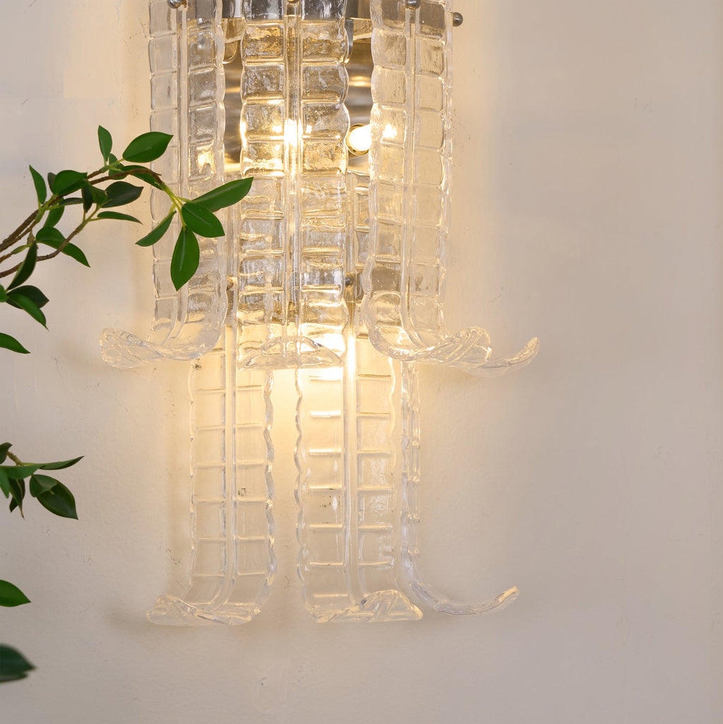 Aveline Glass Wall Sconce Glass lighting by Bling Lighting Studio