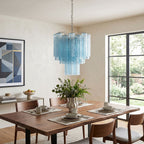 Azzura Glass Chandelier Glass lighting by Bling Lighting Studio