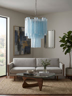 Azzura Glass Chandelier Glass lighting by Bling Lighting Studio