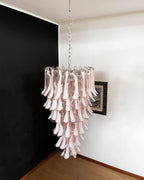 Petals Spiral Murano Pink Chandelier product image