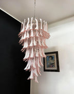 Petals Spiral Murano Pink Chandelier product image