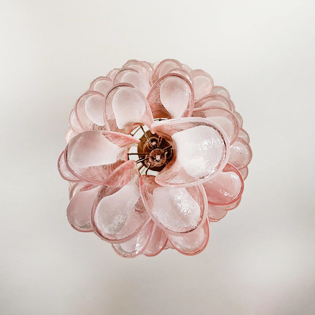 Petals Spiral Murano Pink Chandelier product image