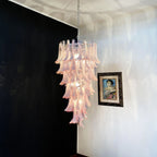 Petals Spiral Murano Pink Chandelier product image