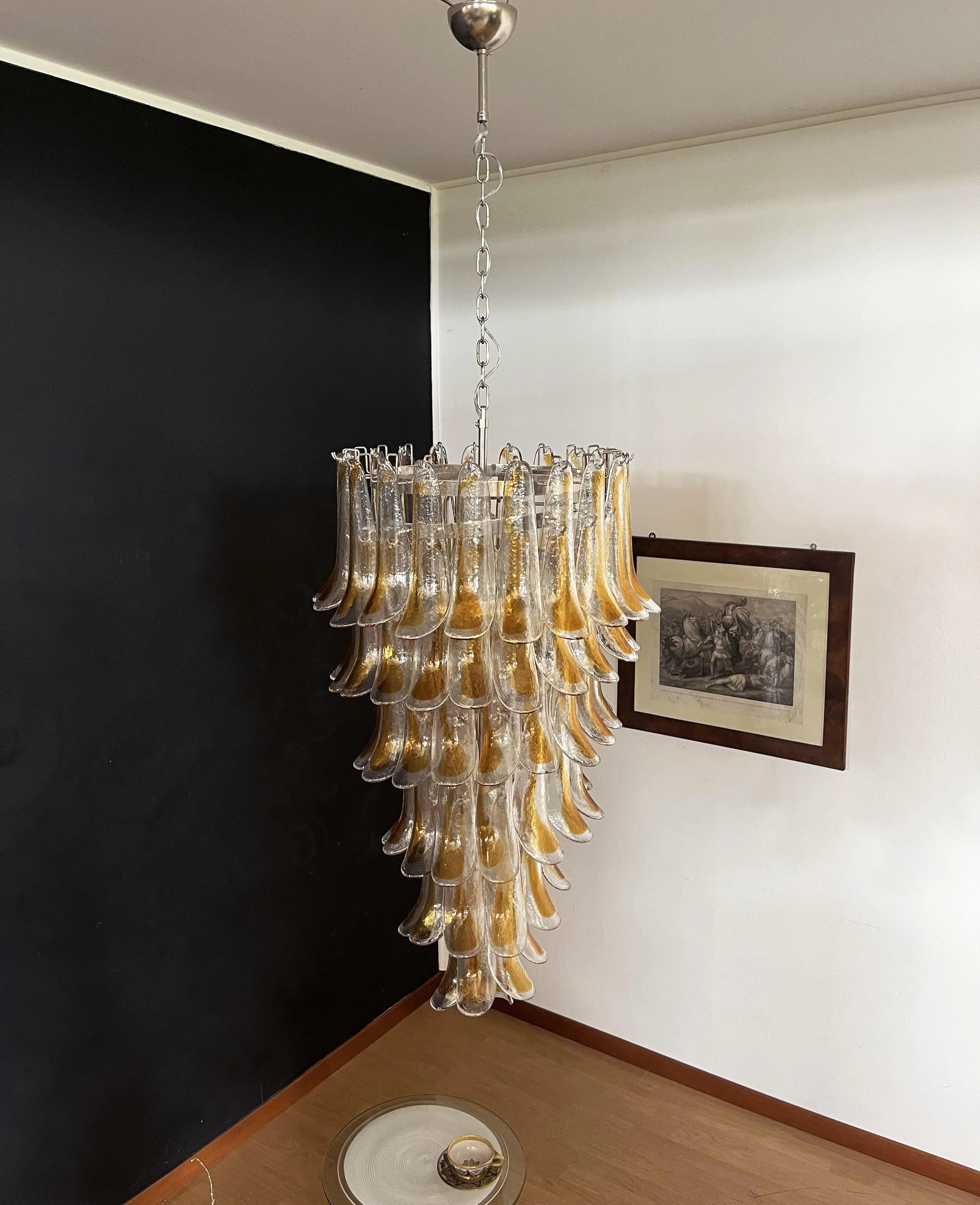 Petals Spiral Murano Transparent Chandelier product image