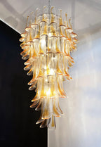 Petals Spiral Murano Transparent Chandelier product image