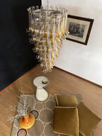 Petals Spiral Murano Transparent Chandelier product image