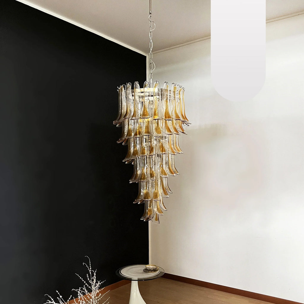 Petals Spiral Murano Transparent Chandelier product image