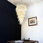 Petals Spiral Murano Transparent Chandelier additional product view