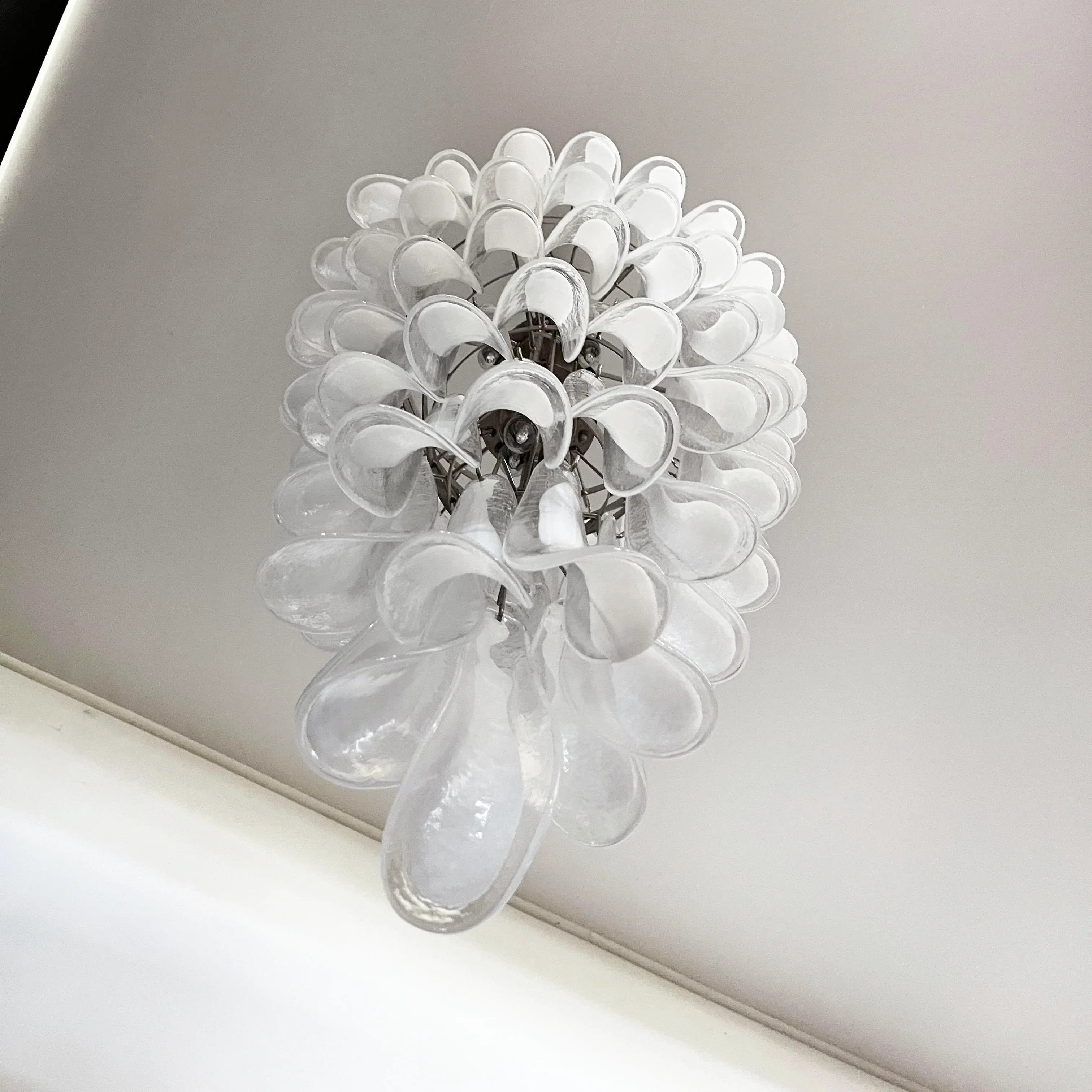 Petals Spiral Murano Transparent Chandelier product image