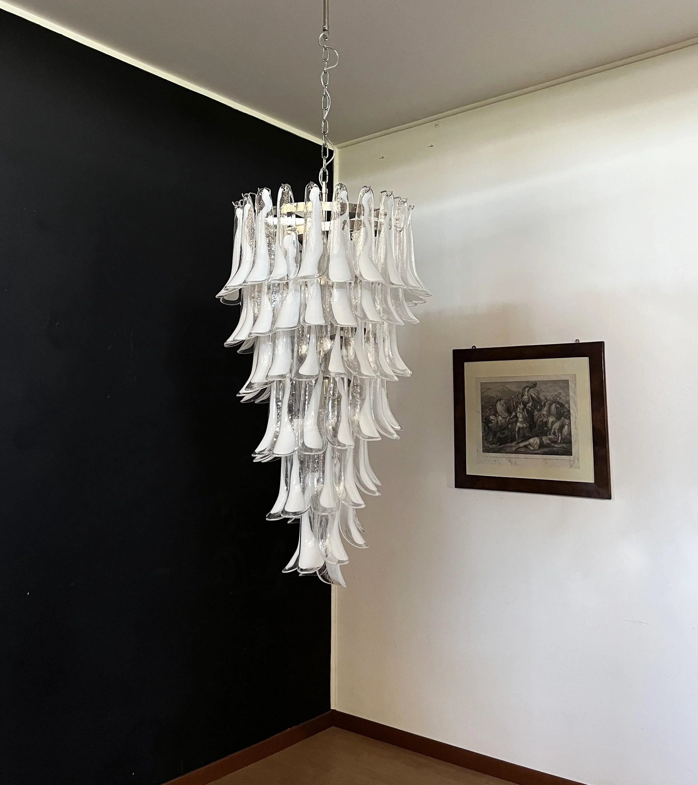 Petals Spiral Murano Transparent Chandelier product image