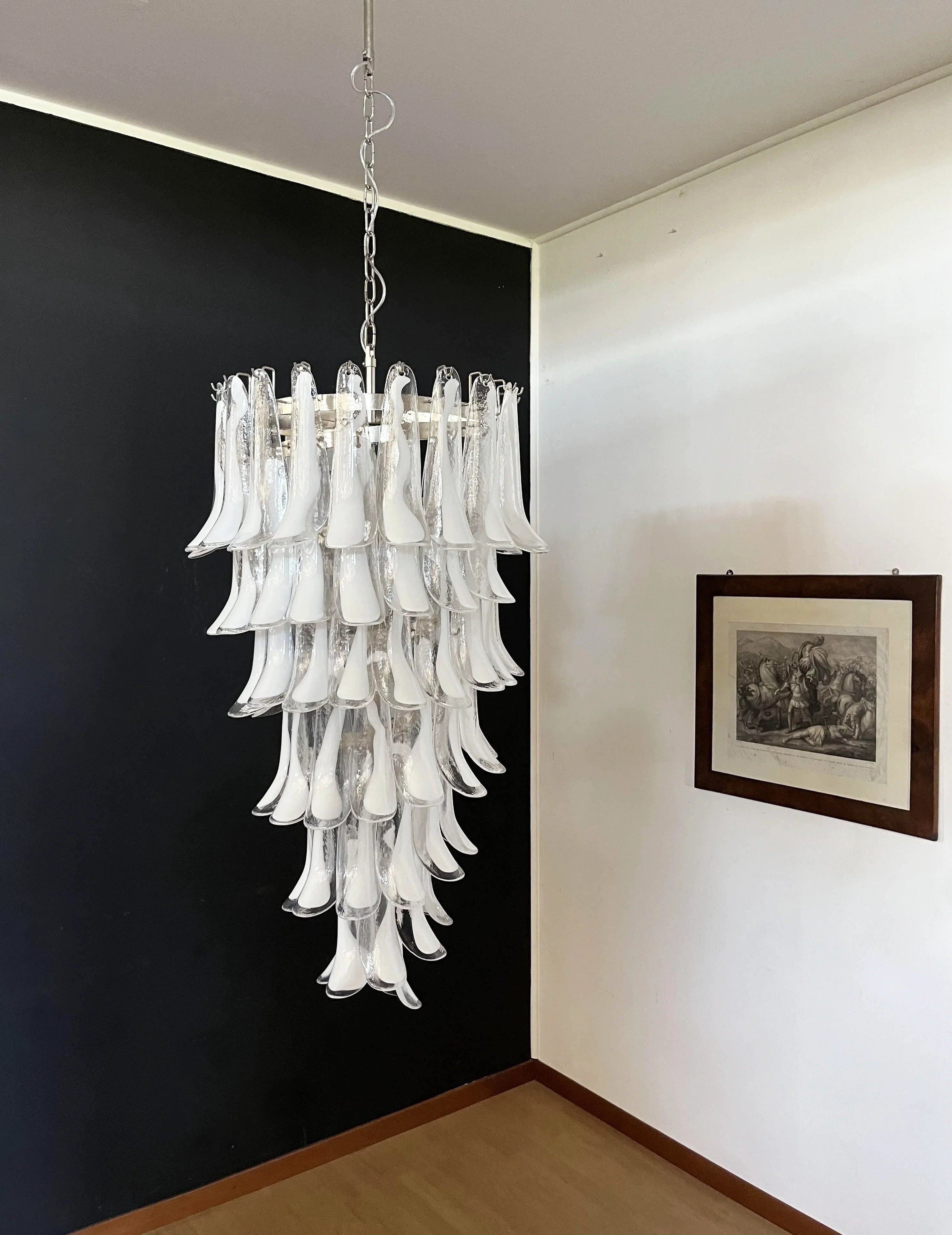 Petals Spiral Murano Transparent Chandelier product image