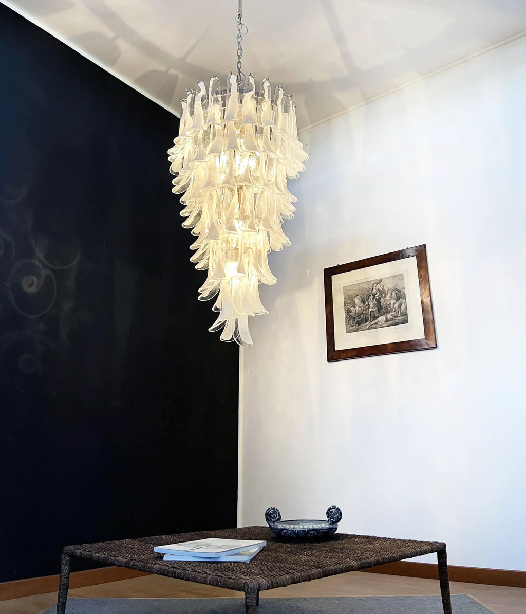 Petals Spiral Murano Transparent Chandelier product image