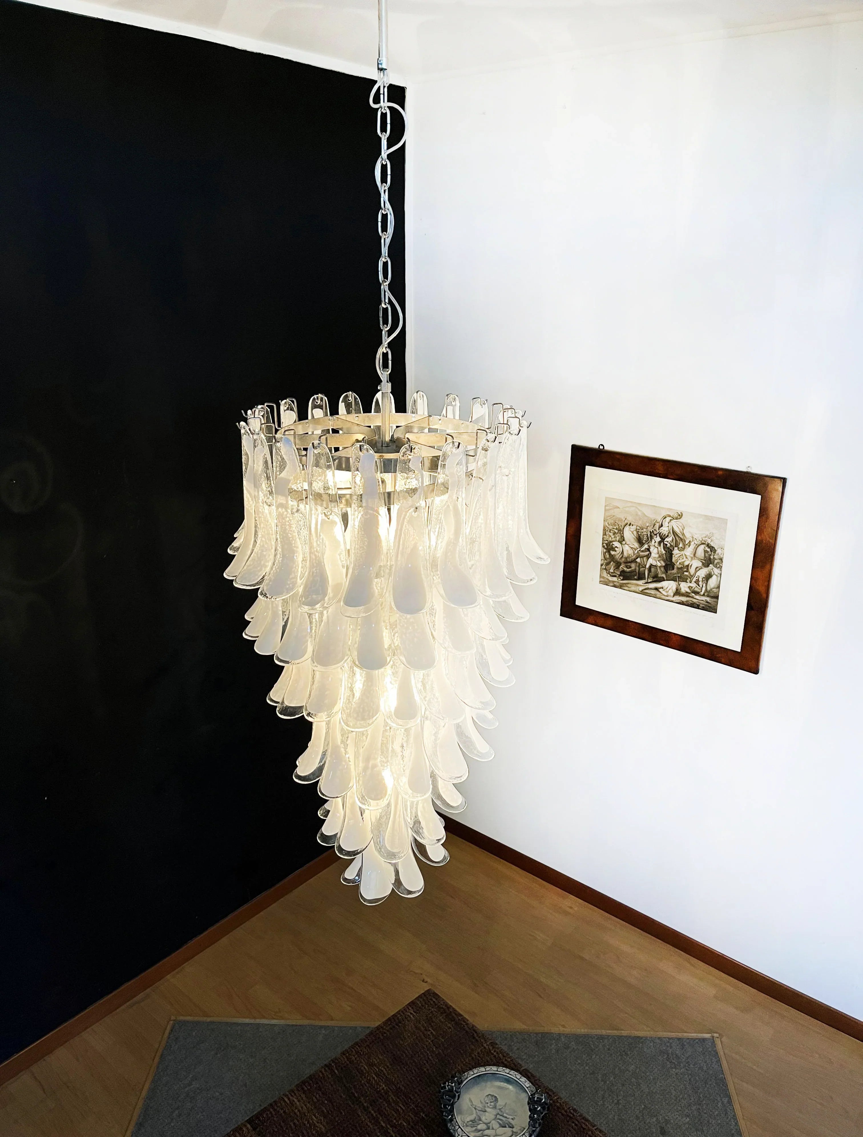 Petals Spiral Murano Transparent Chandelier product image