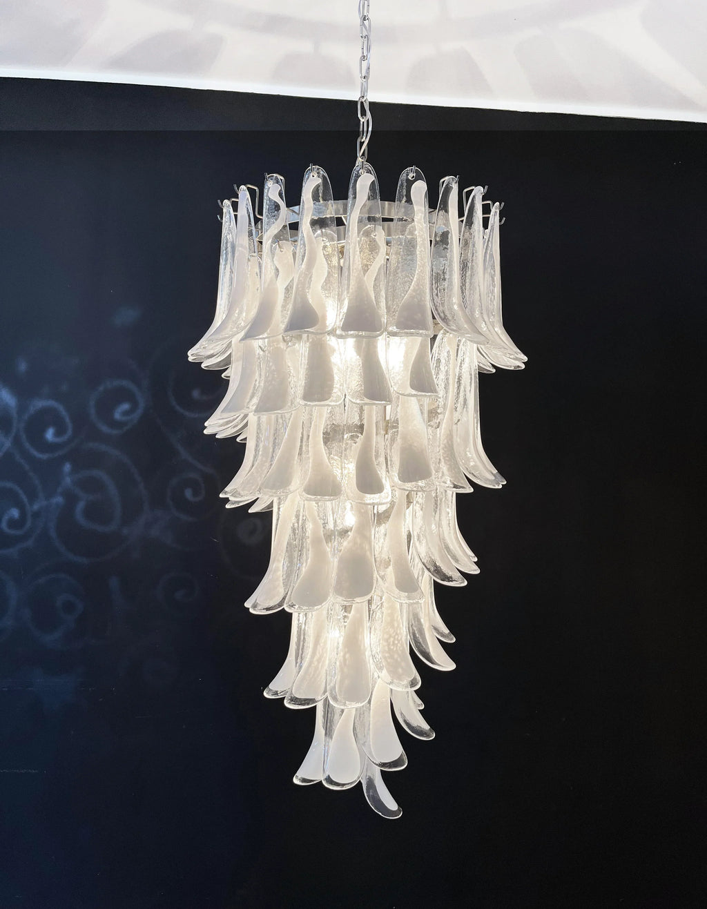 Petals Spiral Murano Transparent Chandelier product image