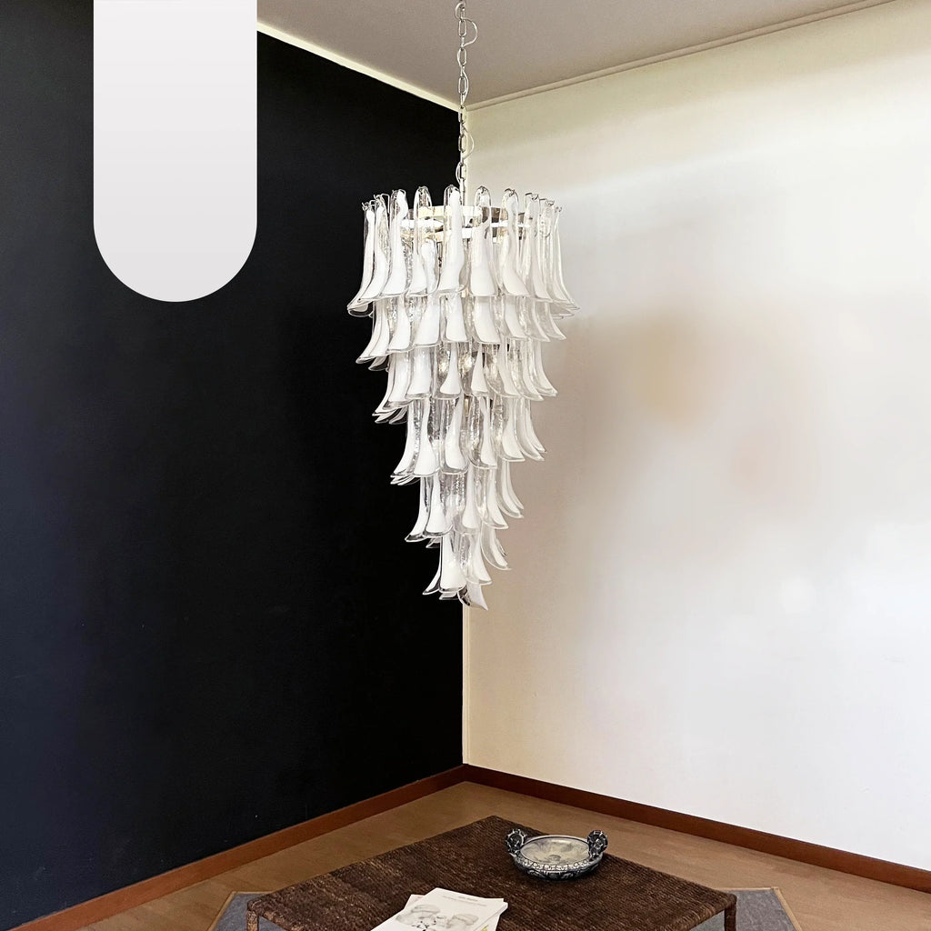 Petals Spiral Murano Transparent Chandelier product image