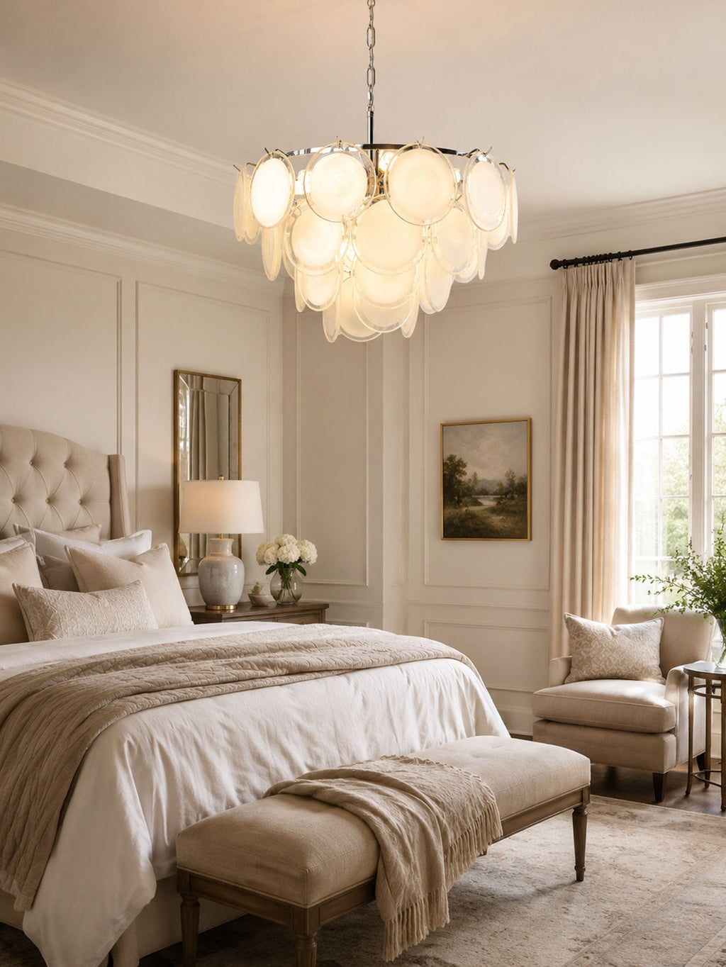 Bettina Glass Chandelier Glass lighting by Bling Lighting Studio