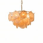 Bettina Glass Chandelier Glass lighting by Bling Lighting Studio
