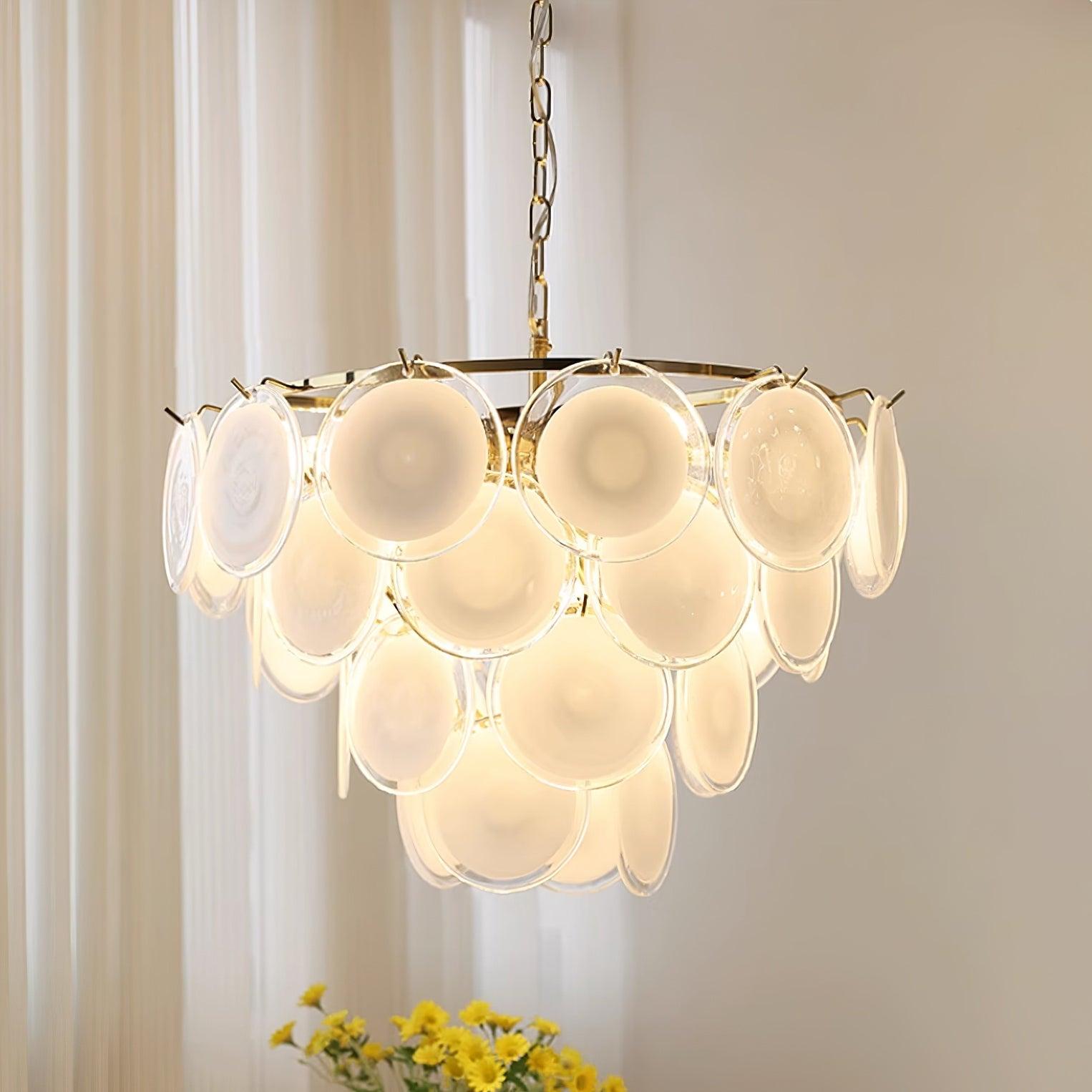 Bettina Glass Chandelier Glass lighting by Bling Lighting Studio