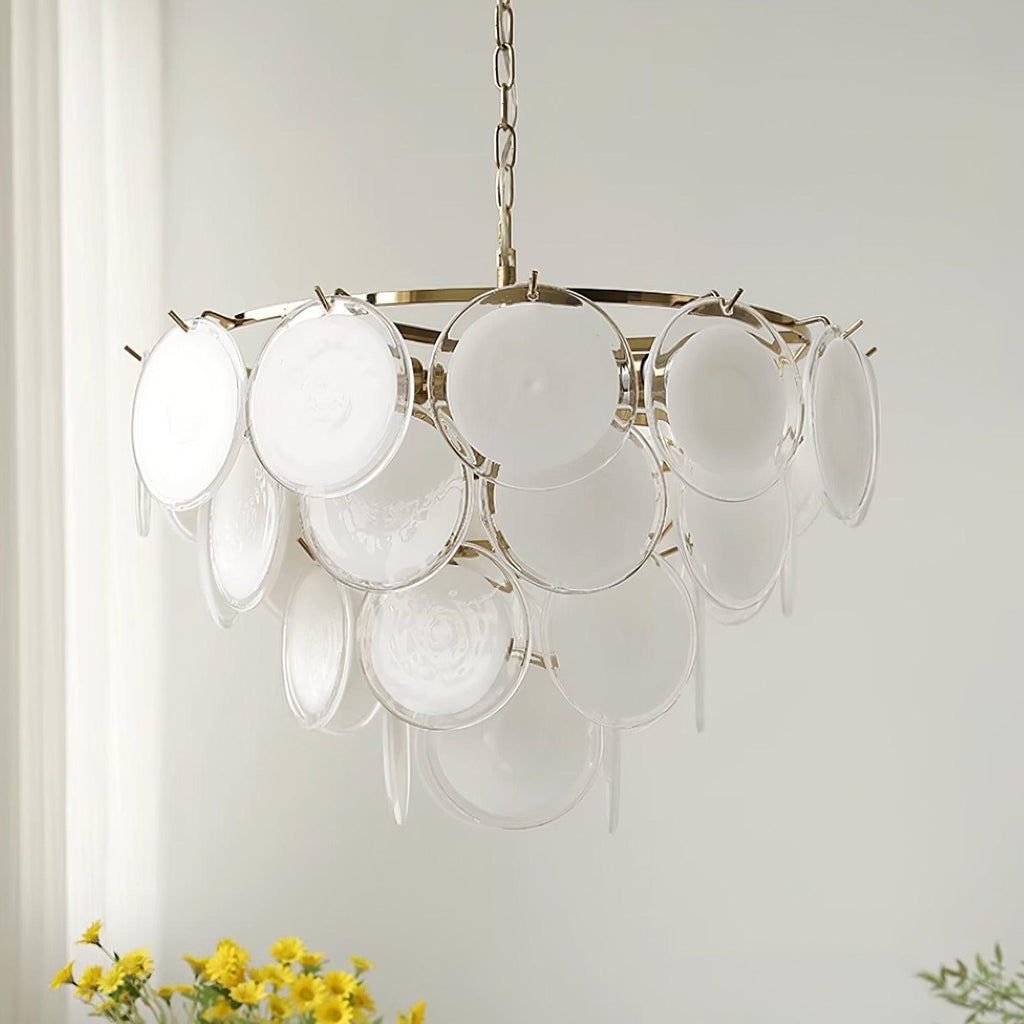 Bettina Glass Chandelier Glass lighting by Bling Lighting Studio