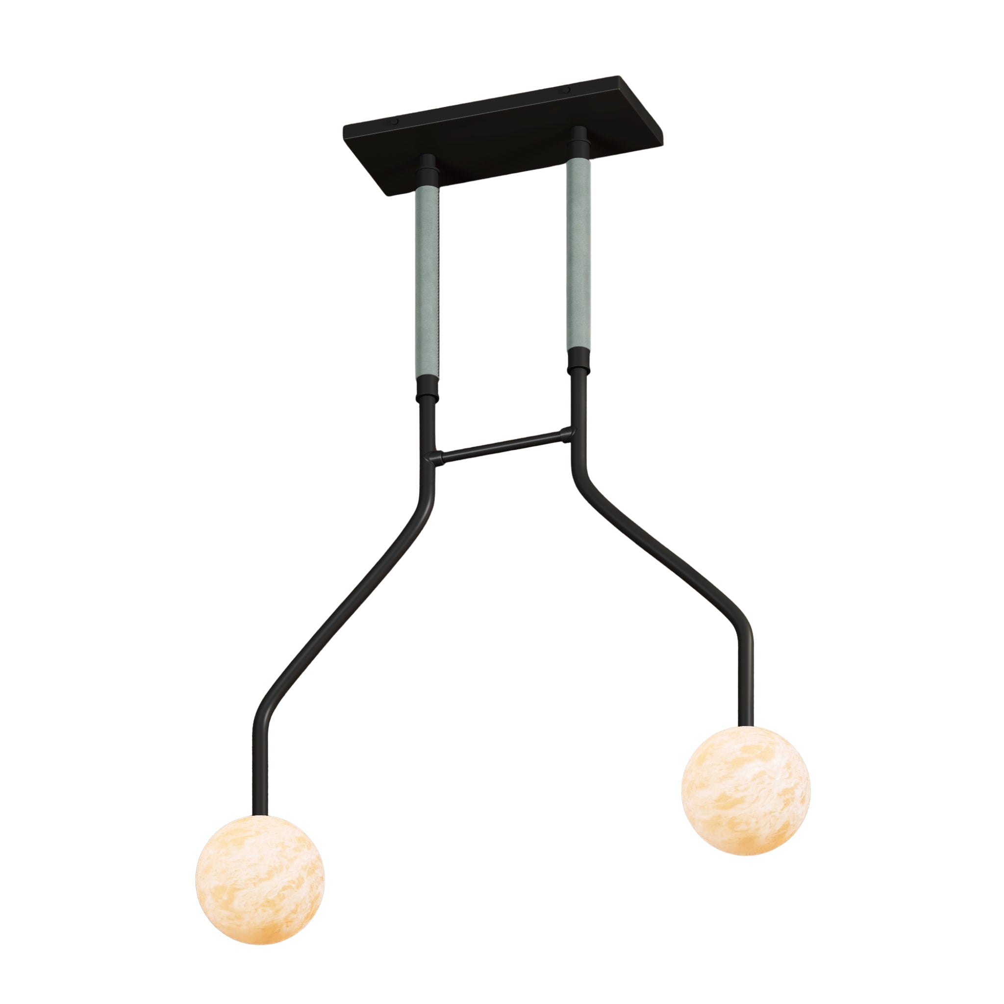 Peaks Alabaster Vanity Pendant by Bling Lighting Studio