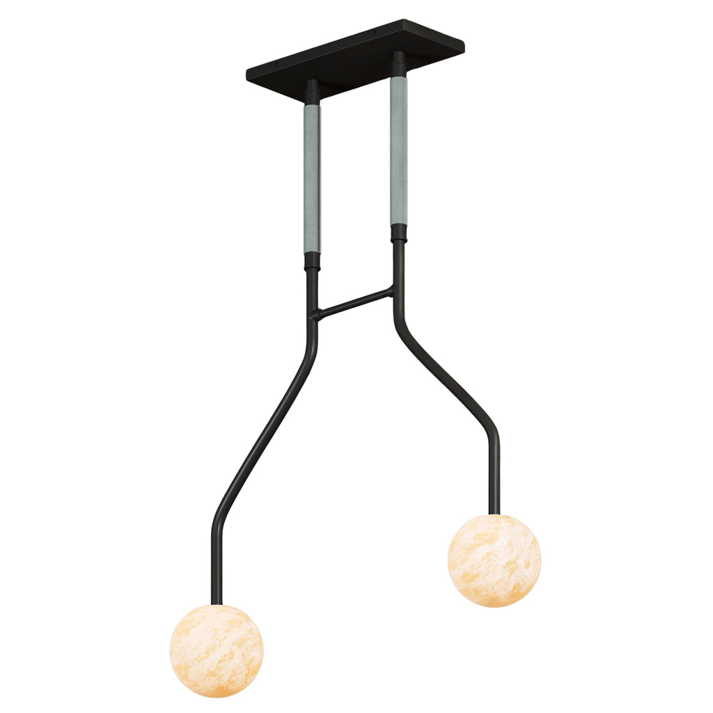 Peaks Alabaster Vanity Pendant by Bling Lighting Studio