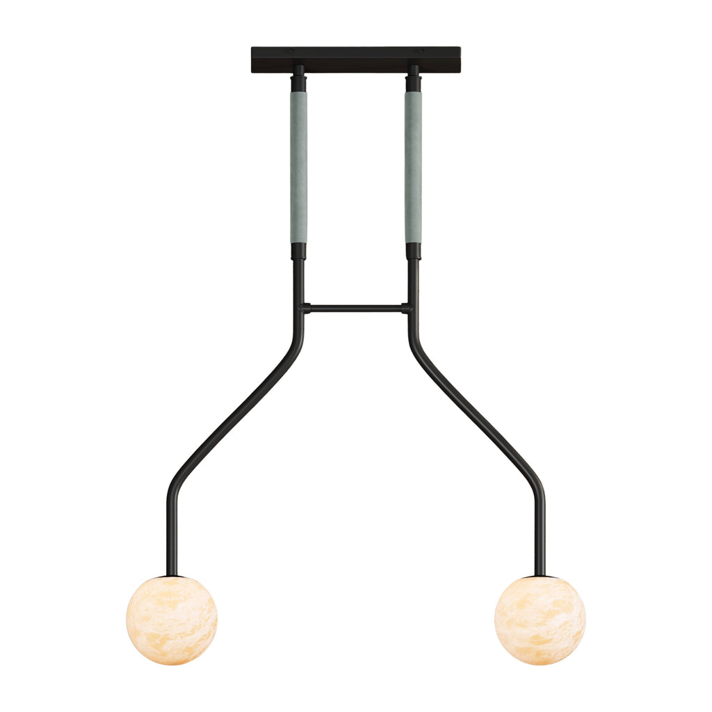 Peaks Alabaster Vanity Pendant by Bling Lighting Studio