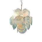 Blue Disc Glass Chandelier Glass lighting by Bling Lighting Studio