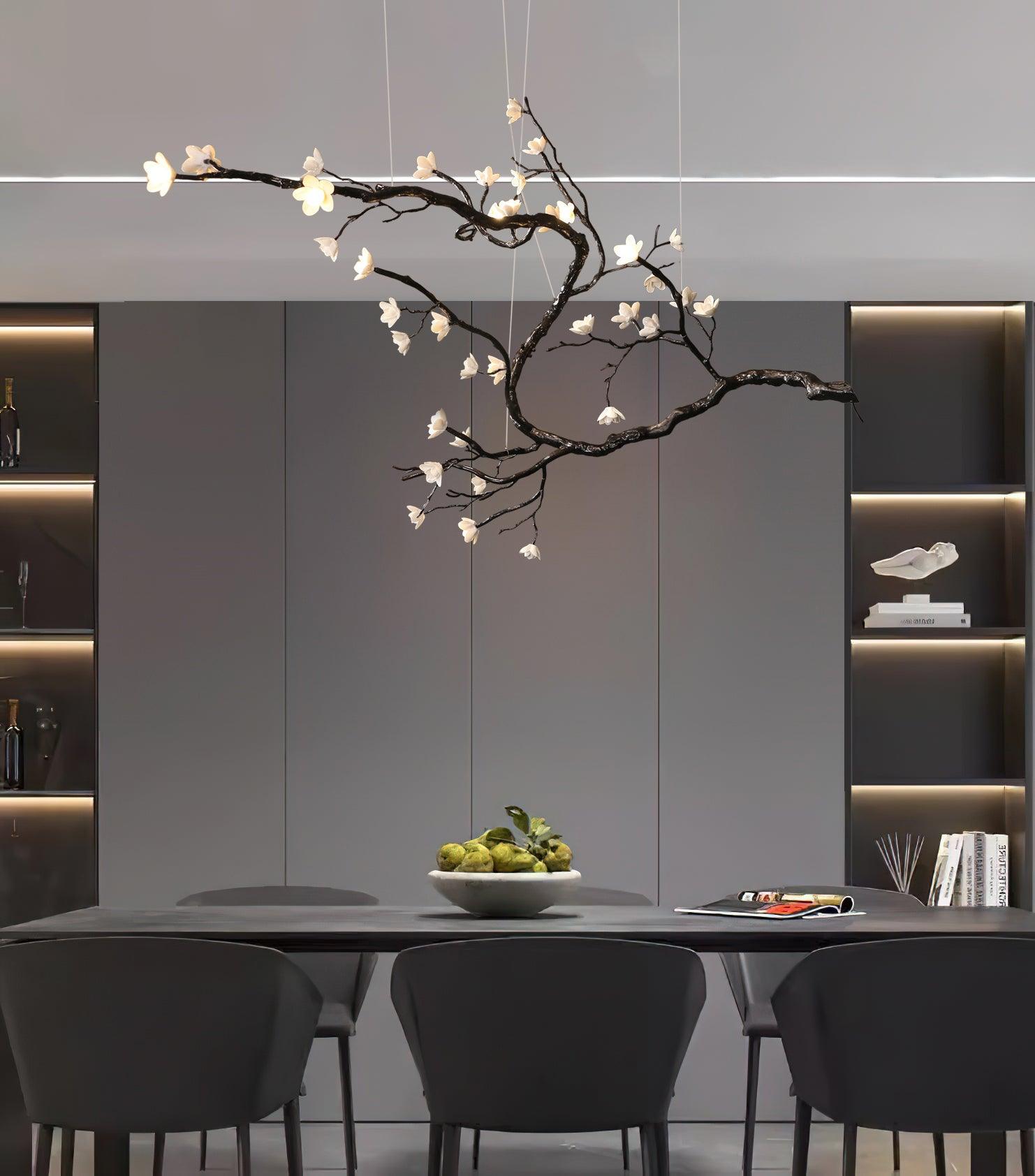 Premium Branch Flower Chandelier material and finish detail