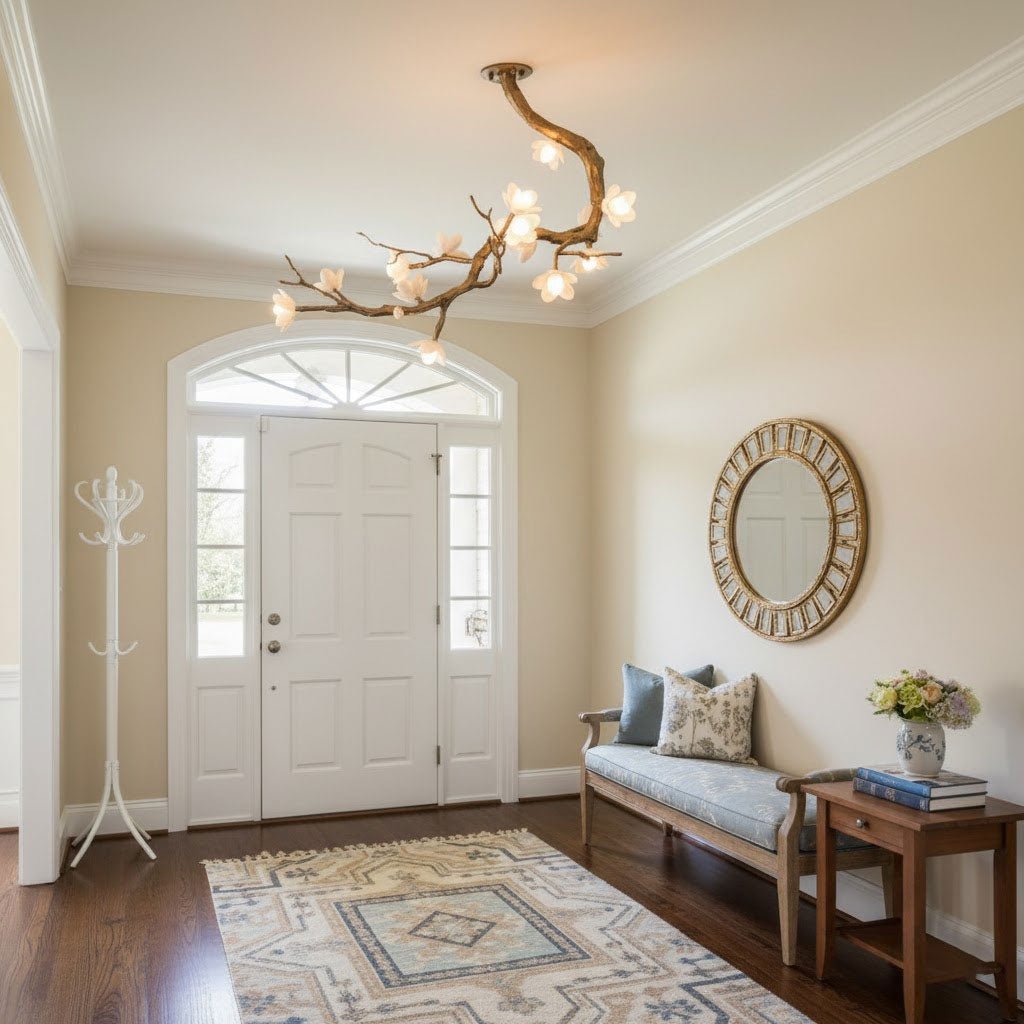 Luxury Brass Flower Branch Chandelier product image