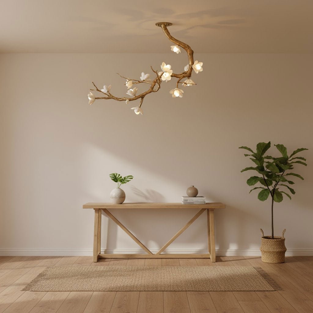 Luxury Brass Flower Branch Chandelier product image