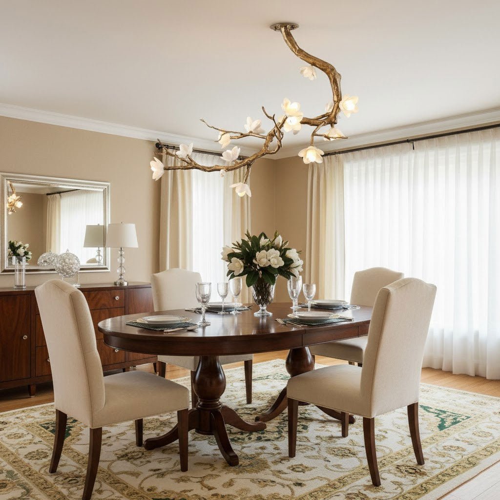 Luxury Brass Flower Branch Chandelier product image