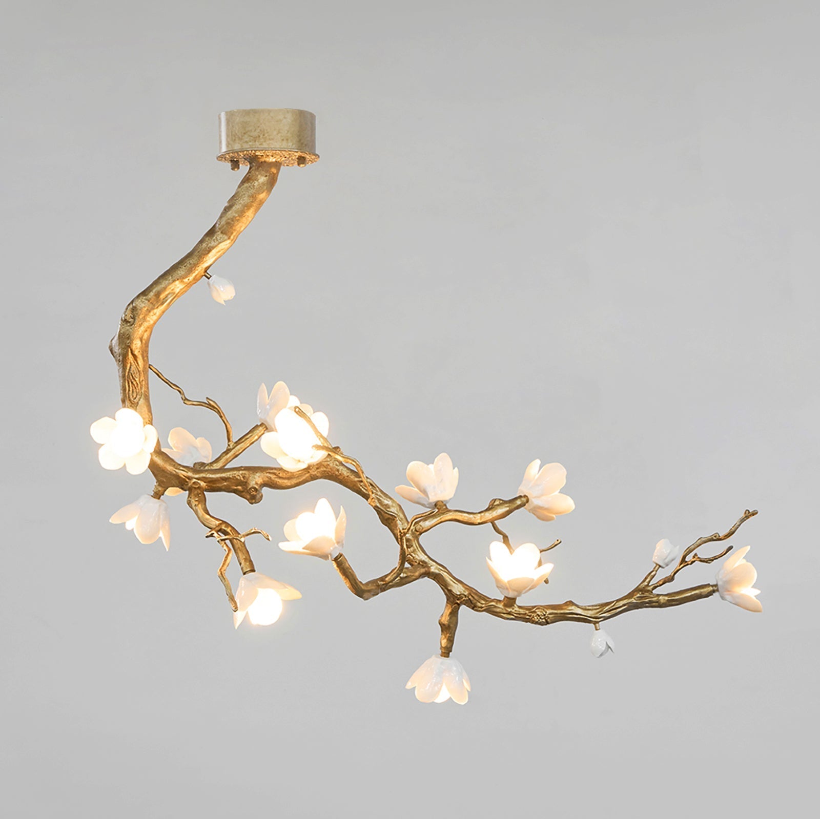 Luxury Brass Flower Branch Chandelier product image