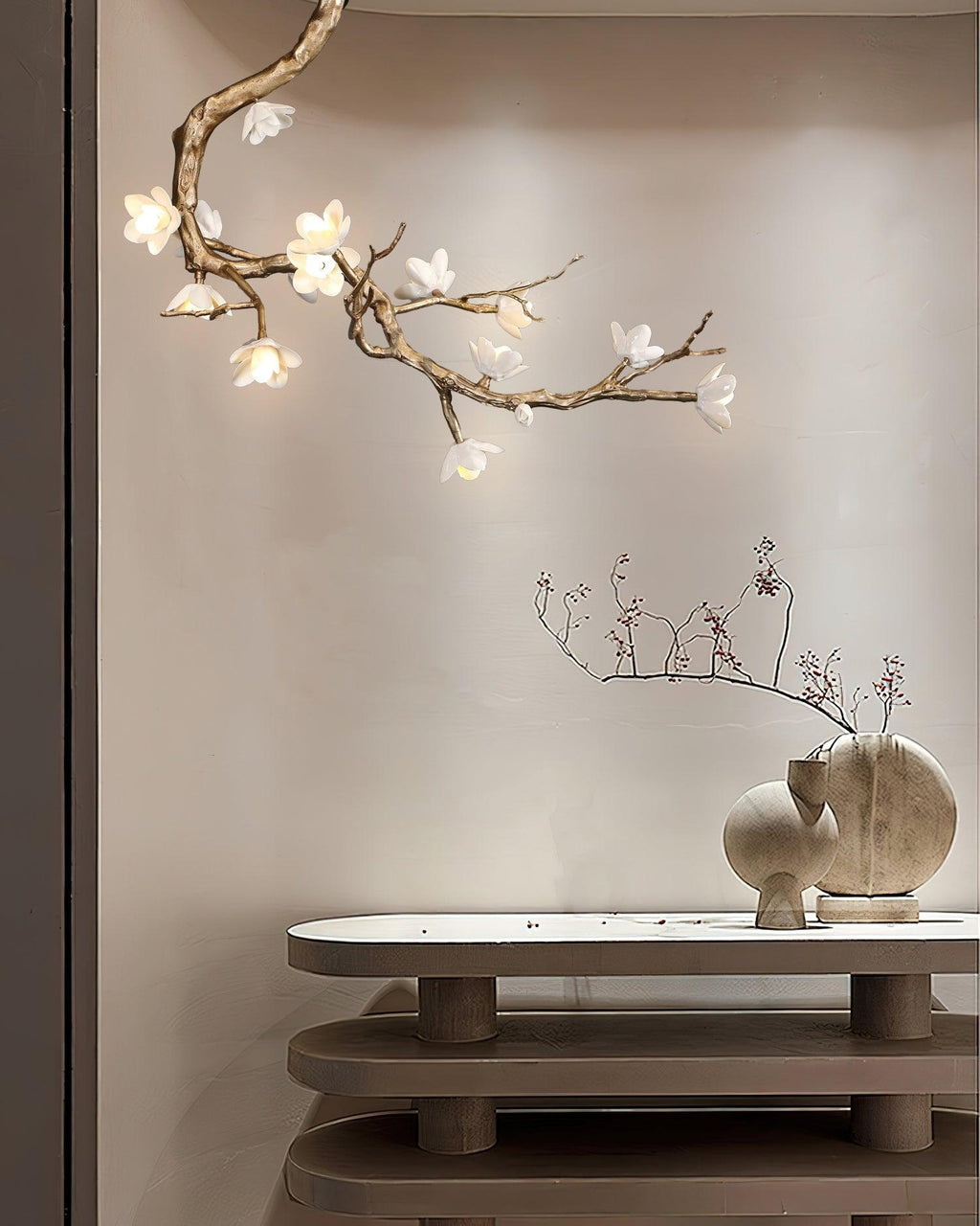 Luxury Brass Flower Branch Chandelier product image