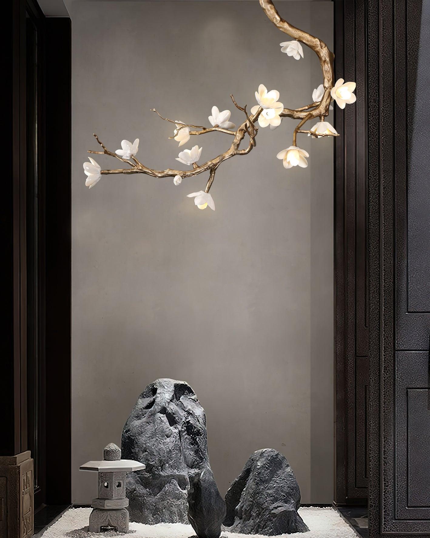 Luxury Brass Flower Branch Chandelier product image