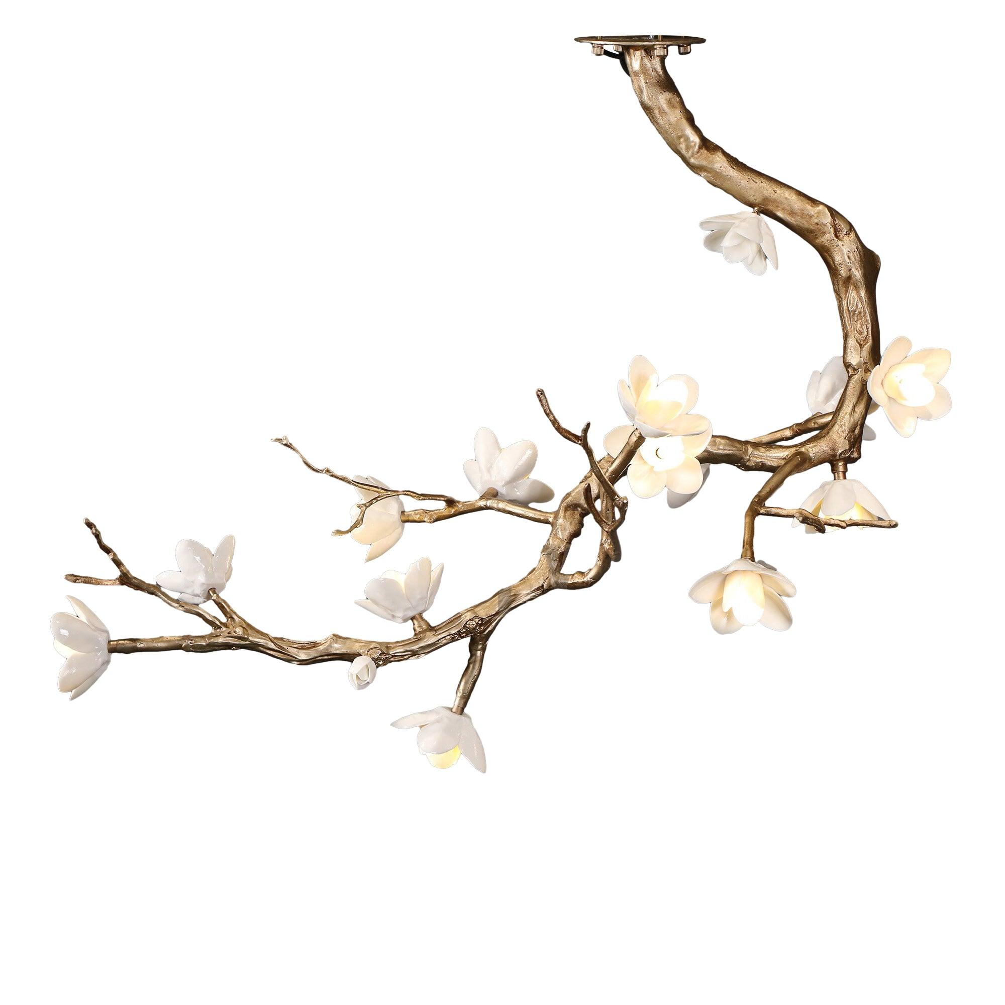 Luxury Brass Flower Branch Chandelier product image