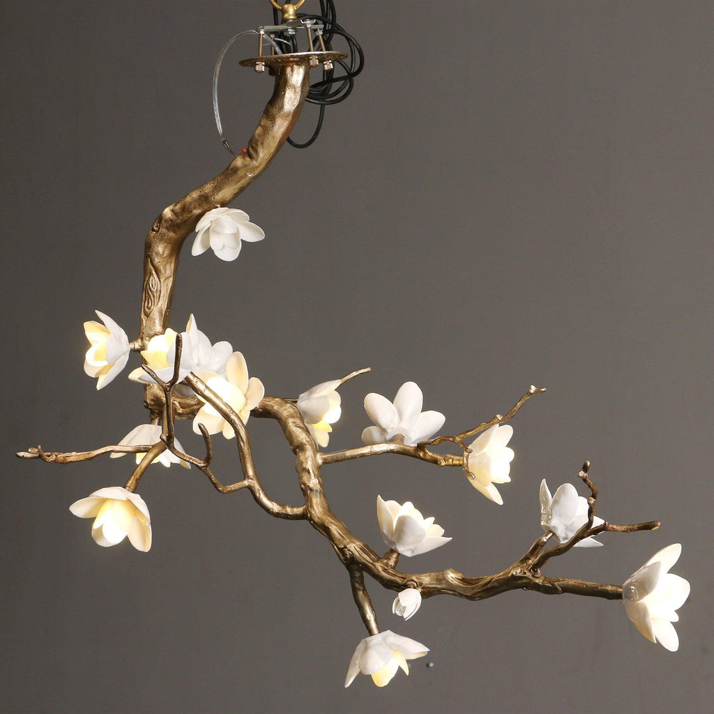 Luxury Brass Flower Branch Chandelier product image