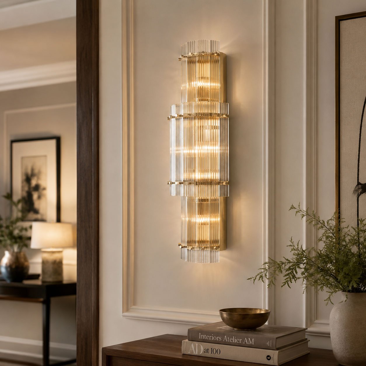 Bravura Radiance Wall Light Glass lighting by Bling Lighting Studio