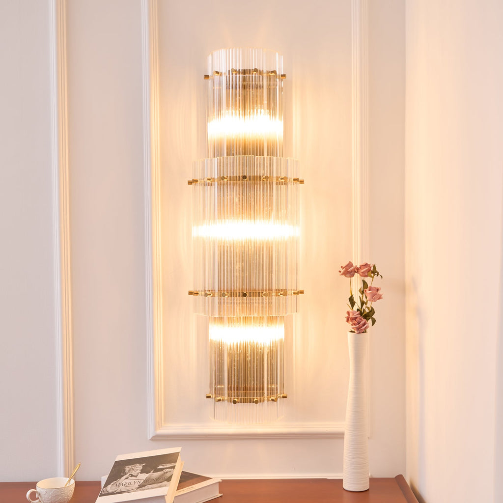 Bravura Radiance Wall Light Glass lighting by Bling Lighting Studio