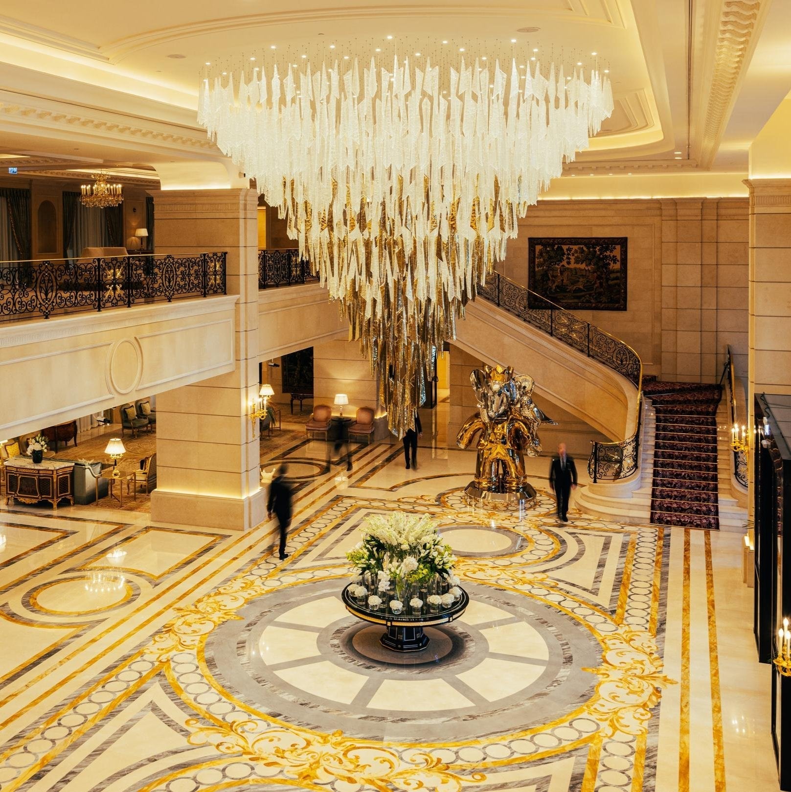 Airy Angled Glass Contemporary Chandelier