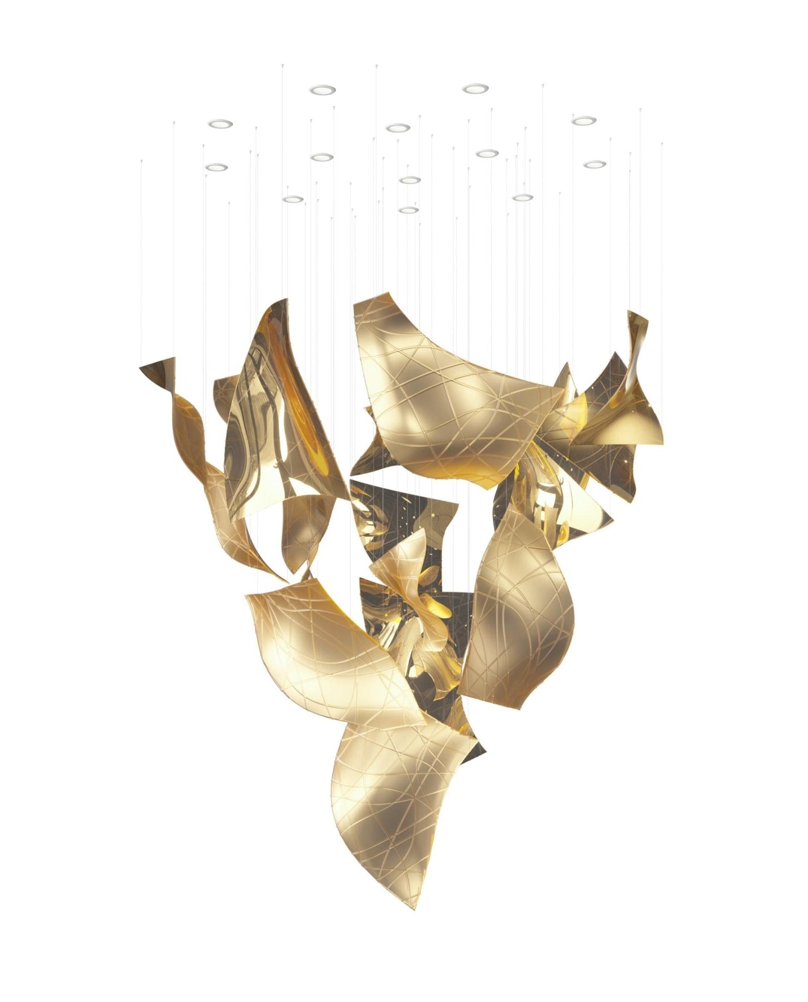 Modern Thawflux Chandelier material and finish detail