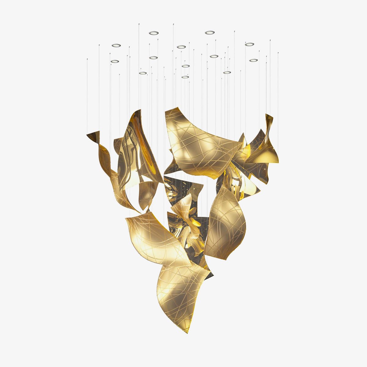 Modern Thawflux Chandelier by Bling Lighting Studio
