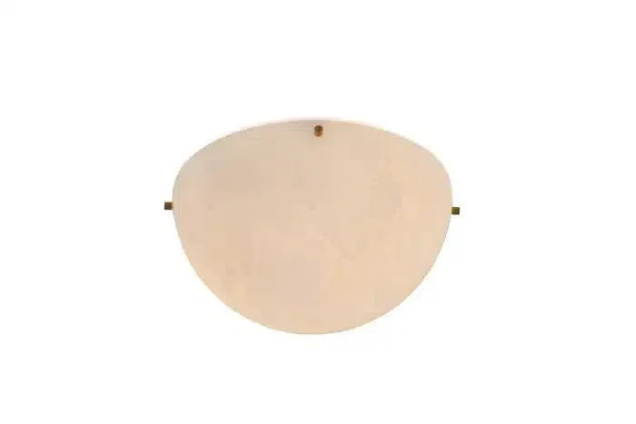 Large 'Moon 4' Alabaster Wall or Ceiling Lamp Flush Mount by Bling Lighting Studio