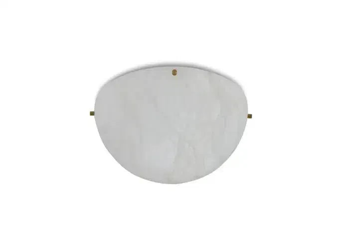 Large 'Moon 4' Alabaster Wall or Ceiling Lamp Flush Mount by Bling Lighting Studio