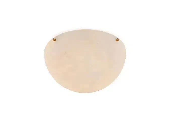 Large 'Moon 4' Alabaster Wall or Ceiling Lamp Flush Mount by Bling Lighting Studio